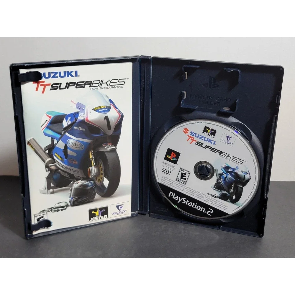 Suzuki TT Superbikes: Real Road Racing Sony PlayStation 2 PS2 Tested Works
